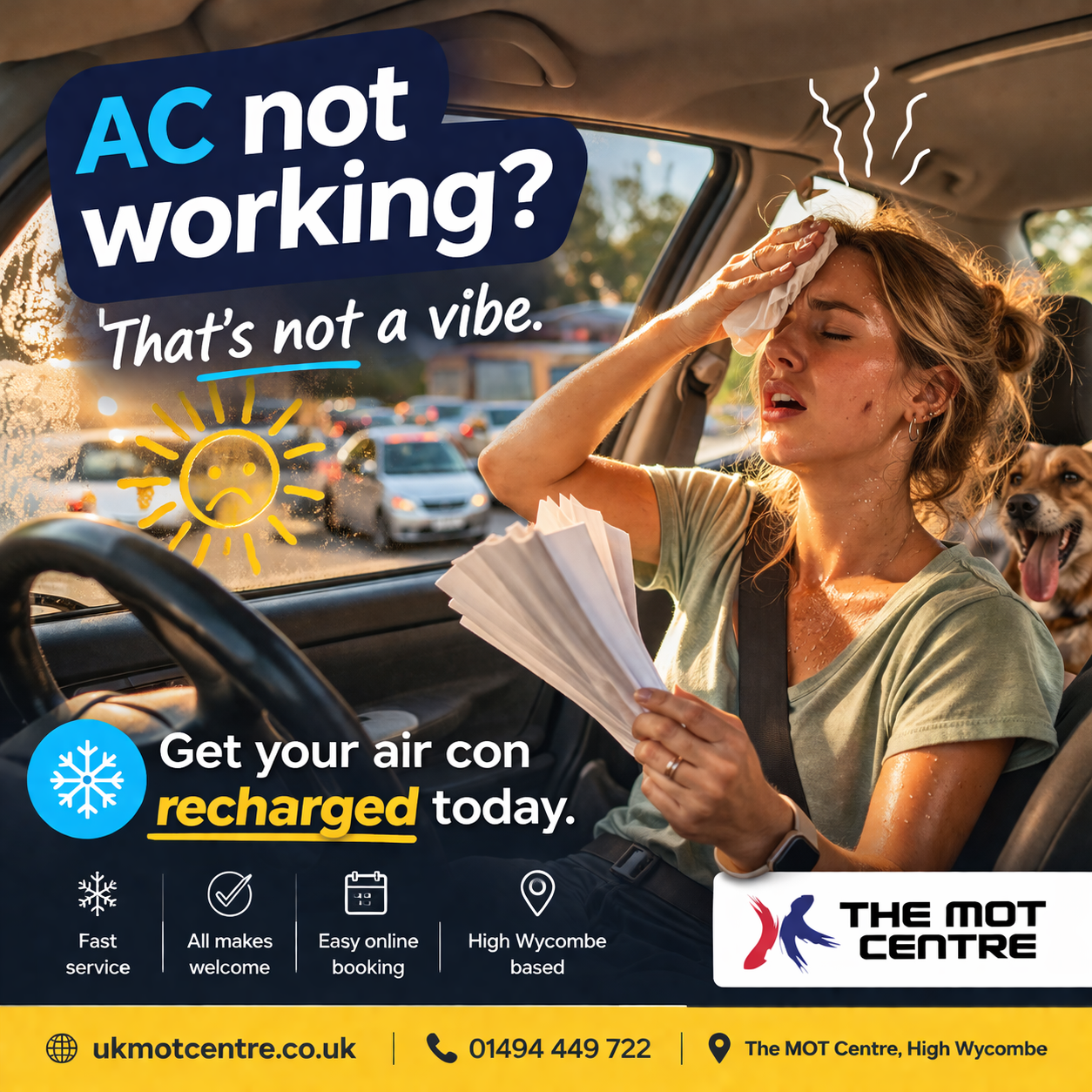 car air conditioning recharge high wycombe, Air Conditioning Recharge, The MOT Centre